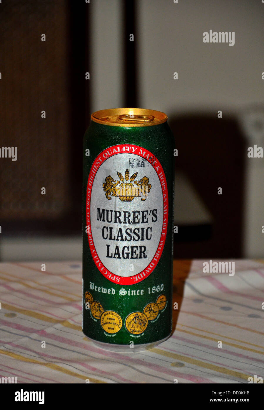 Can of Pakistani Murree Brewery Classic Beer Stock Photo