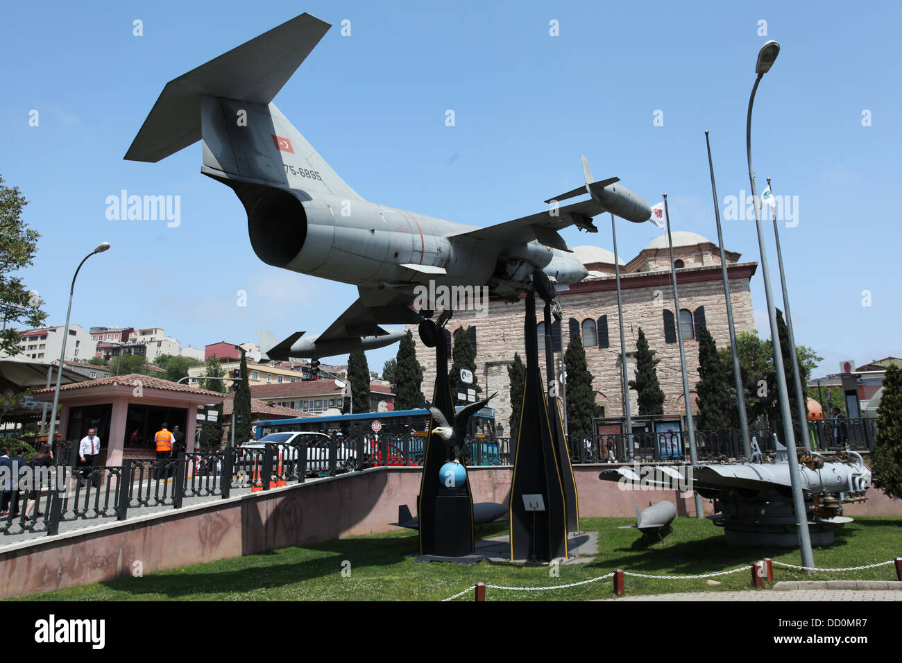 Lockheed F-104 Starfighter airplane in Rahmi M. Koç Museum in Istanbul, Turkey. Stock Photo