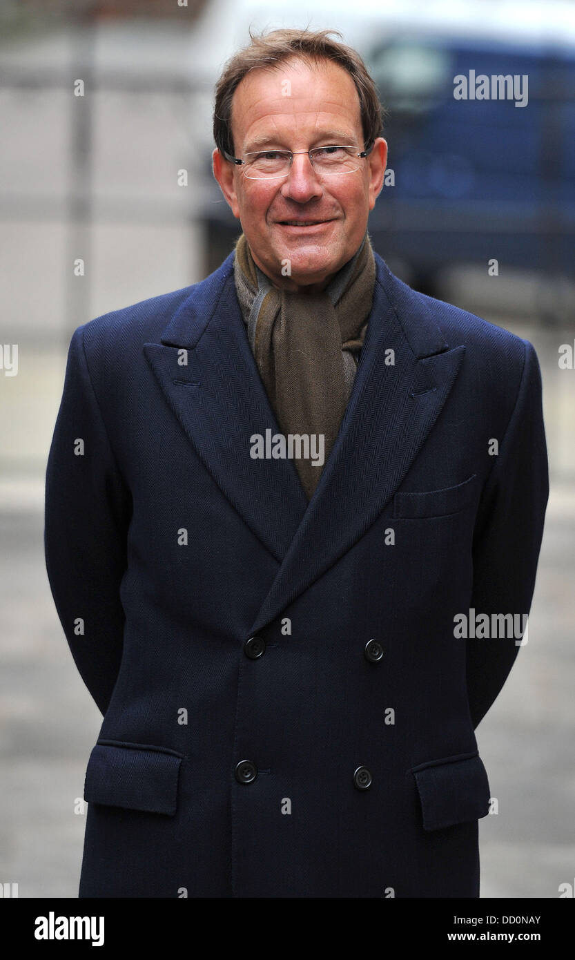 Richard Desmond arrives at the Leveson Inquiry held at the Royal Courts