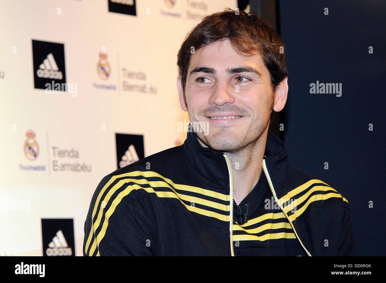 Iker Casillas is unveiled as the new face of Adidas Madrid, Spain -  12.01.12 Stock Photo - Alamy