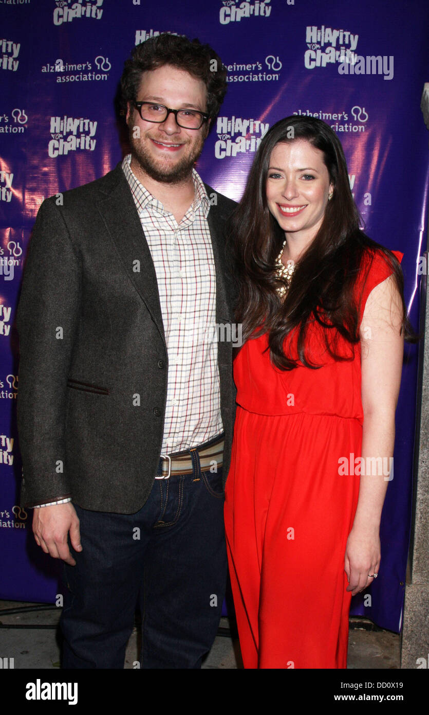 Seth Rogen and Lauren Miller 'Hilarity For Charity' benefit held at Vibiana  Los Angeles, California - 13.01.12 Stock Photo