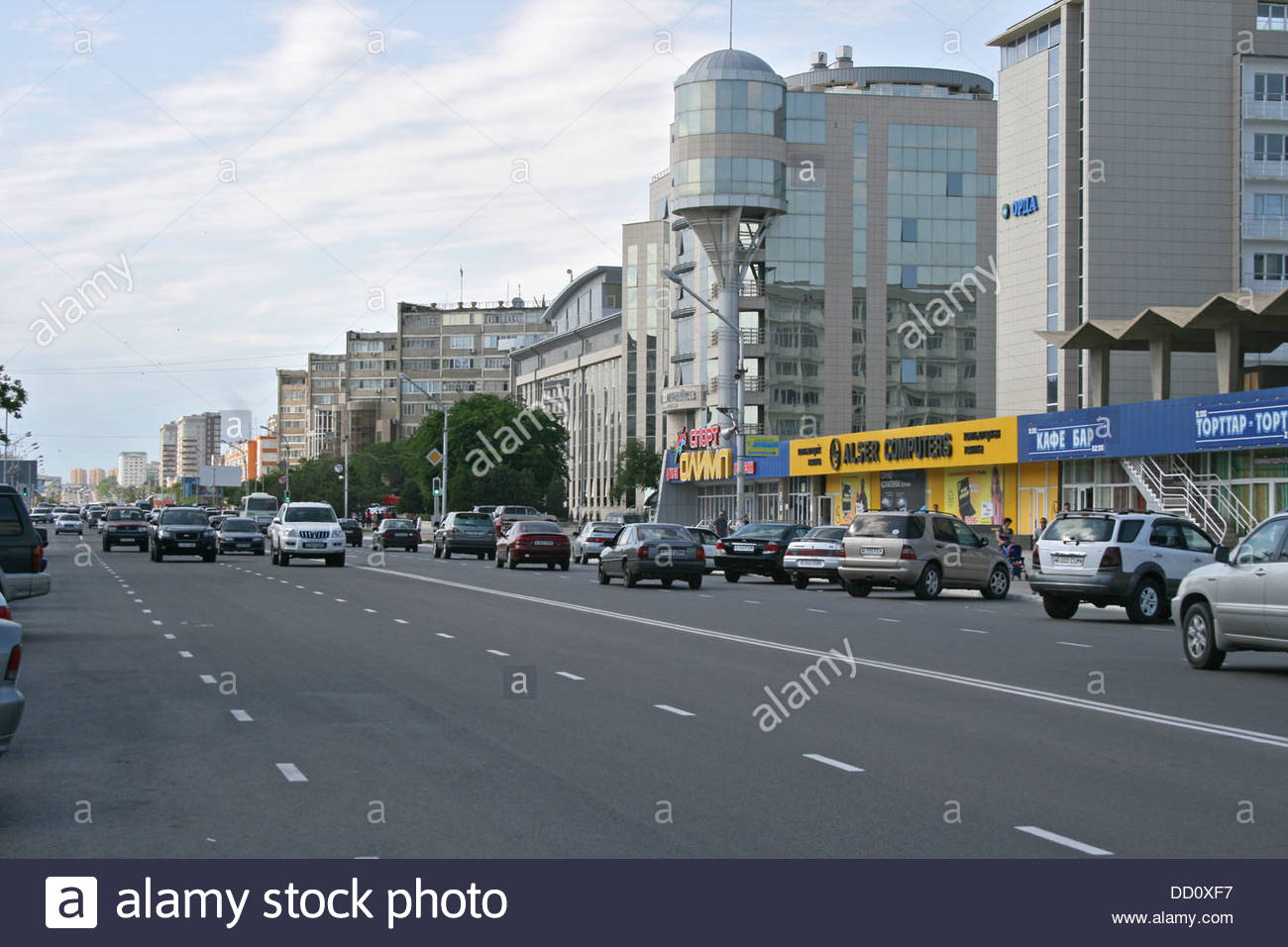 Street Scene Kazakhstan Stock Photos & Street Scene Kazakhstan Stock