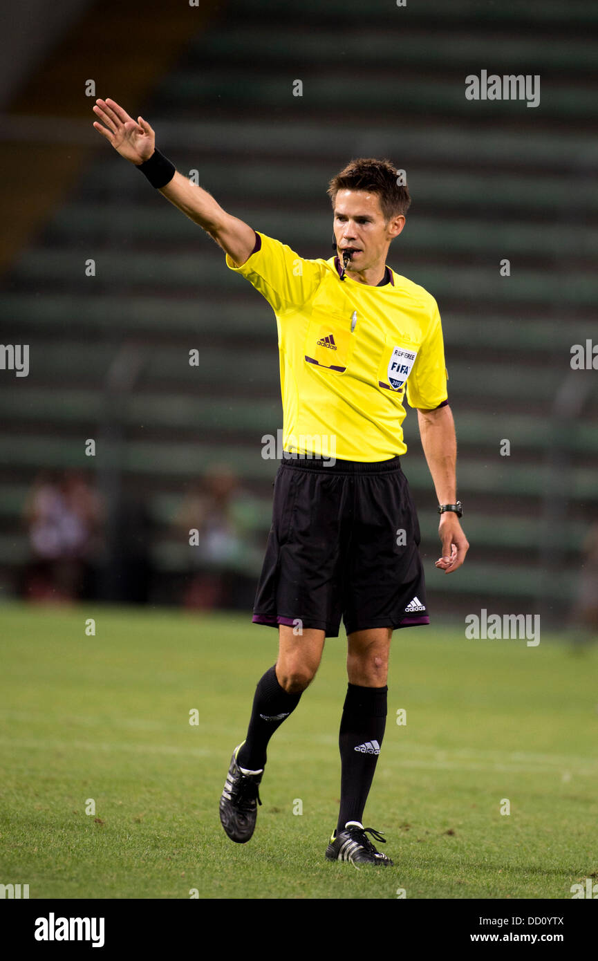 Tom Harald Hagen (Referee), AUGUST 22, 2013 - Football / Soccer : UEFA Europa League Play-off 1st leg match between Udinese 1-3 Slovan Liberec at Nereo Rocco Stadium in Trieste, Italy. (Photo by Maurizio Borsari/AFLO) Stock Photo