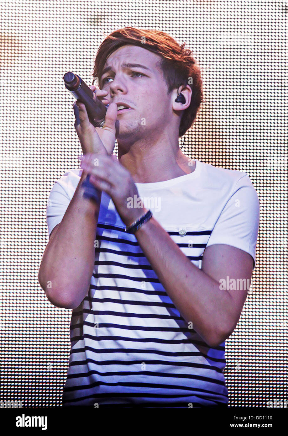 Mar. 06, 2012 - Durham, North Carolina; USA - Singer LOUIS TOMLINSON of the  band One Direction performs live as their 2012 tour makes a stop at the  Durham Performing Arts Center.