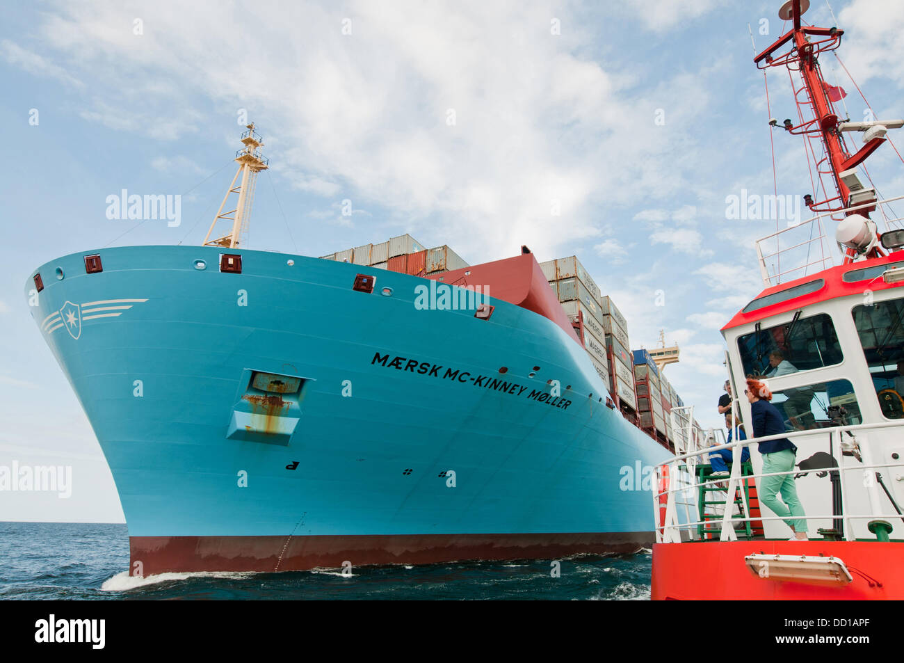 Maersk triple e class container ships hires stock photography and