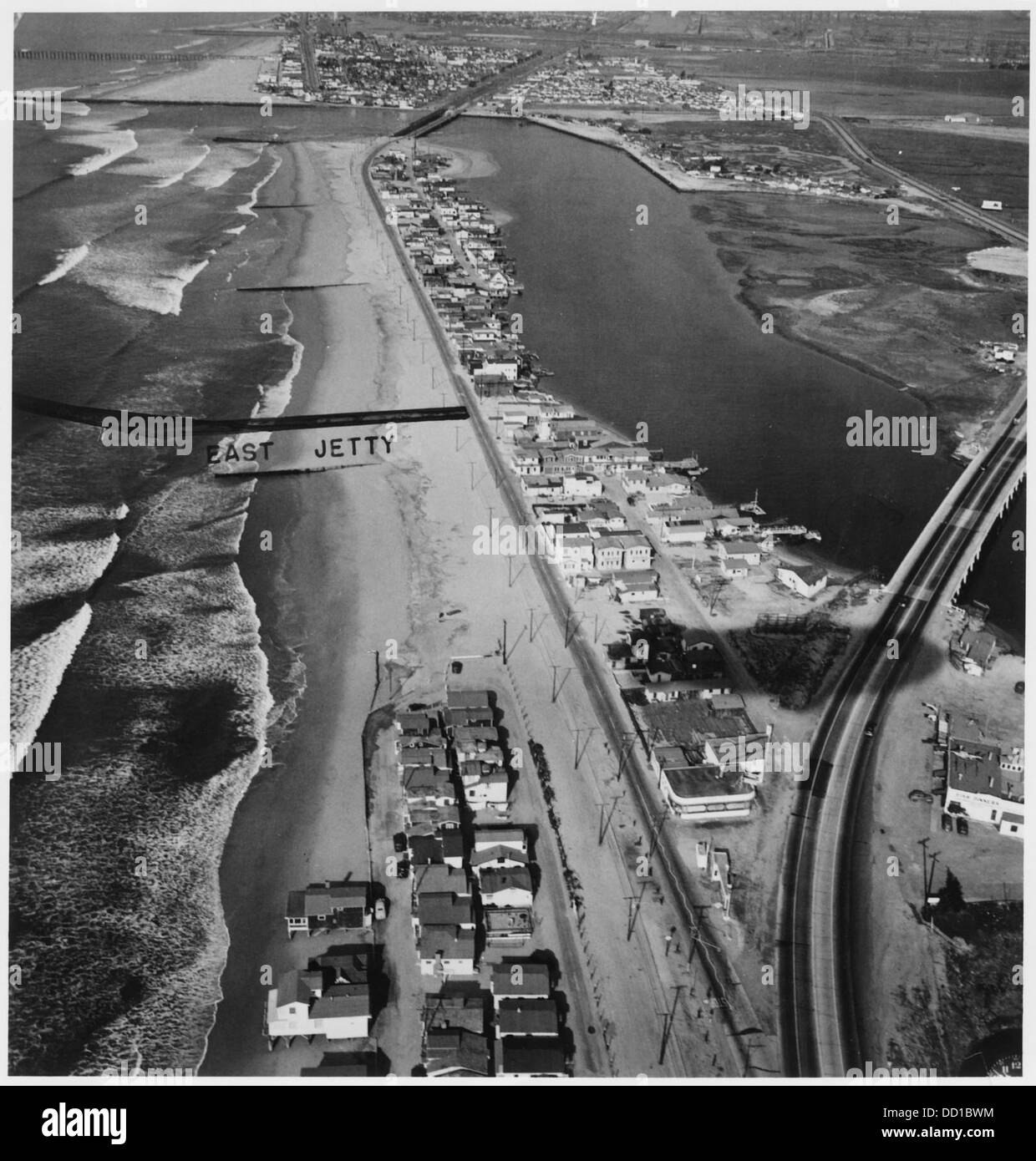 Naval Ammunition and Net Depot, Seal Beach, California. (Aerial view of
