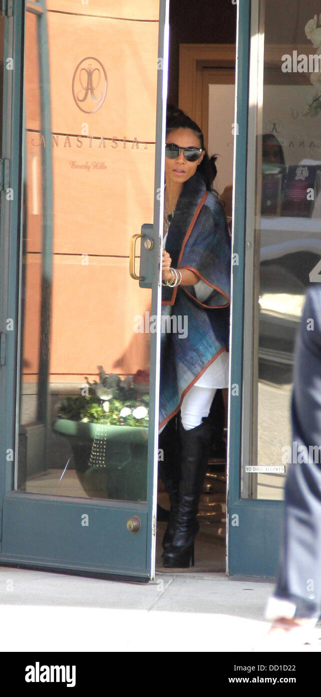 Jada Pinkett Smith leaves Anastasia salon Beverly Hills, California