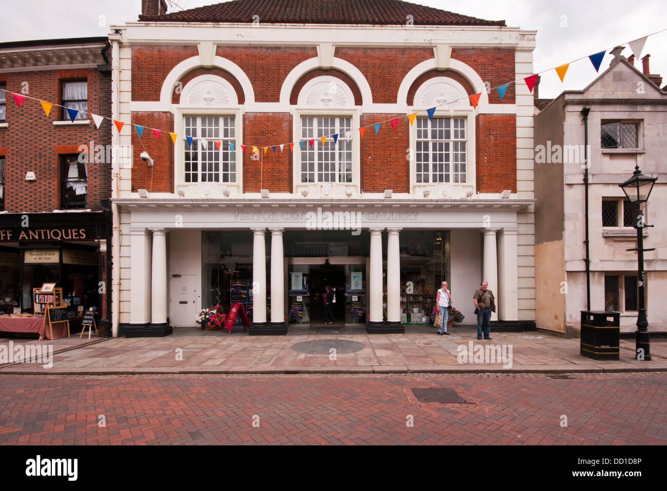 The Visitor Centre and Art Gallery Rochester High Street Kent UK Stock