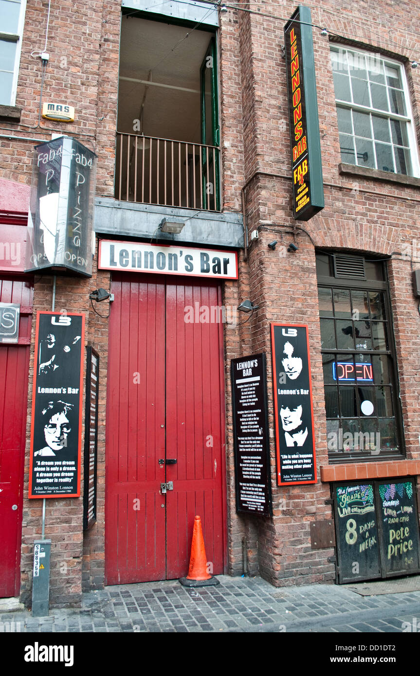 Lennon's Bar, The Cavern Quarter, Matthew Street, Liverpool, UK Stock