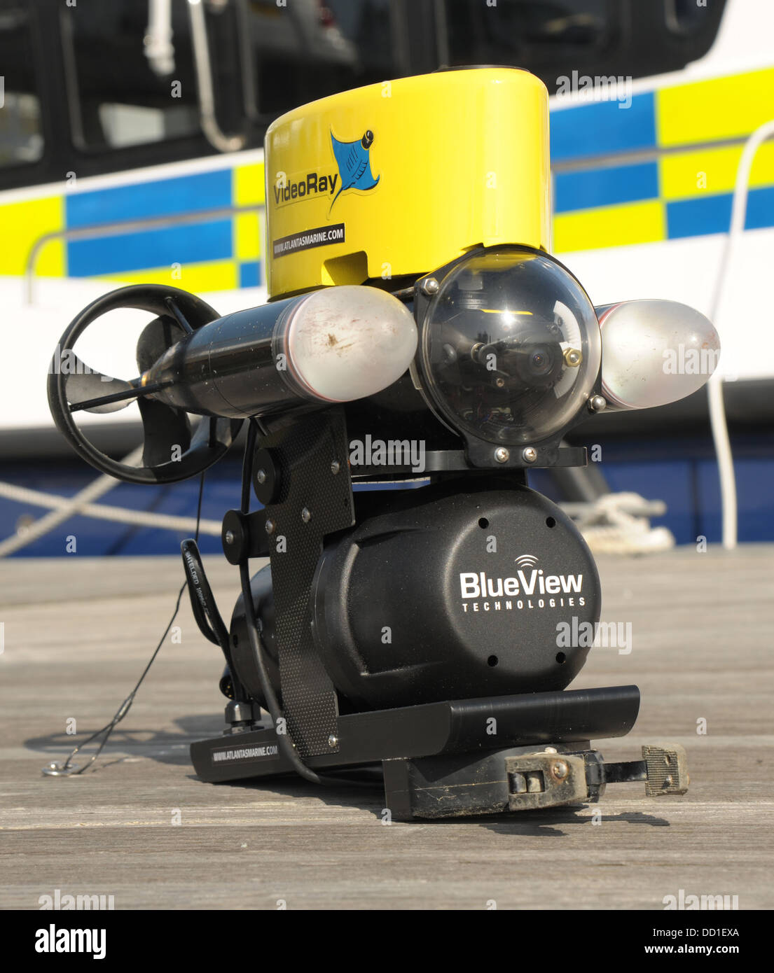 A police operated ROV robot submarine used in the fight against crime. Stock Photo