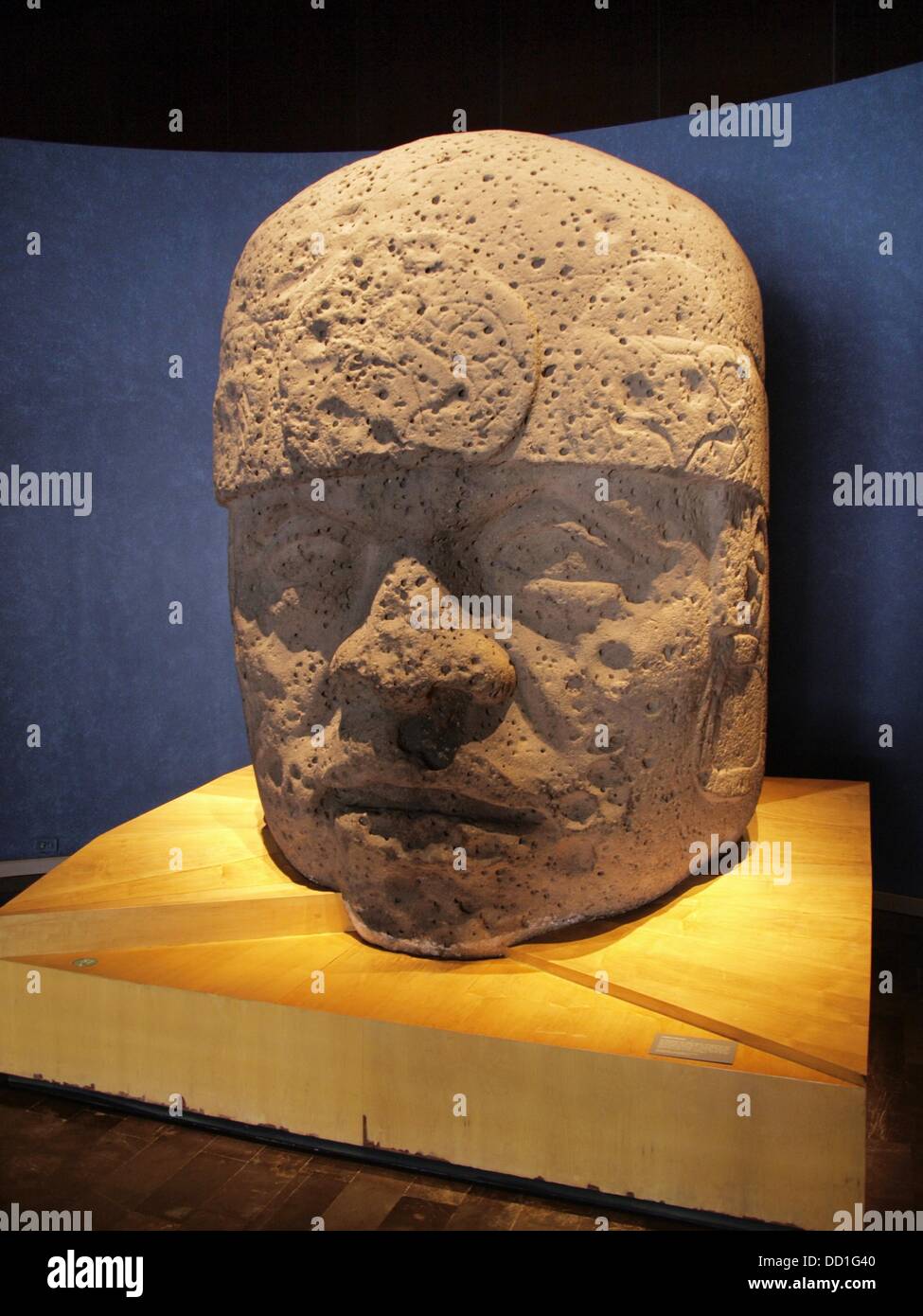Cabeza Colosal Olmeca. Museo Nacional de Antropologia. Ciudad de Mexico
