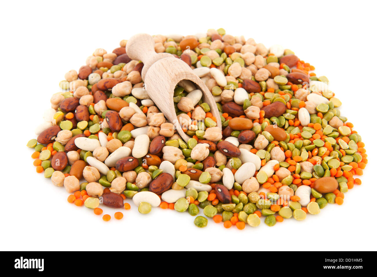 Mixed legumes Stock Photo