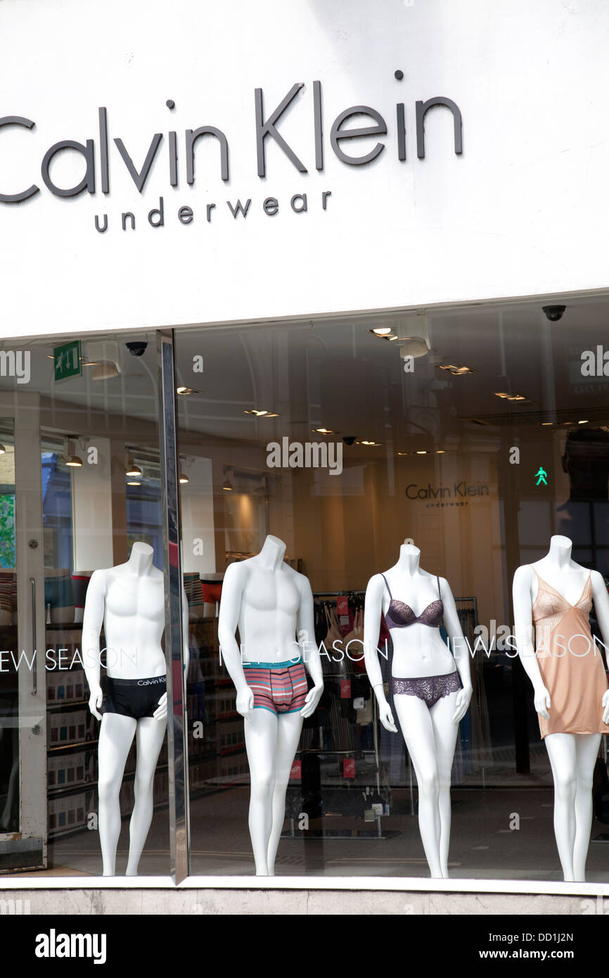 Calvin Klein underwear Shop Window in Richmond Stock Photo - Alamy