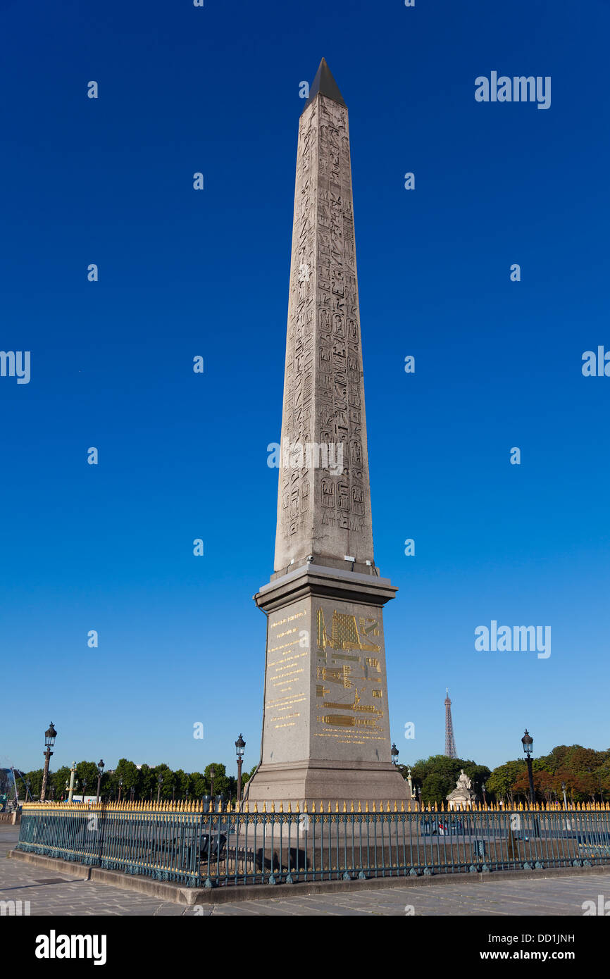 Obelisk, Concorde square, Paris, Ile de France, France Stock Photo Alamy