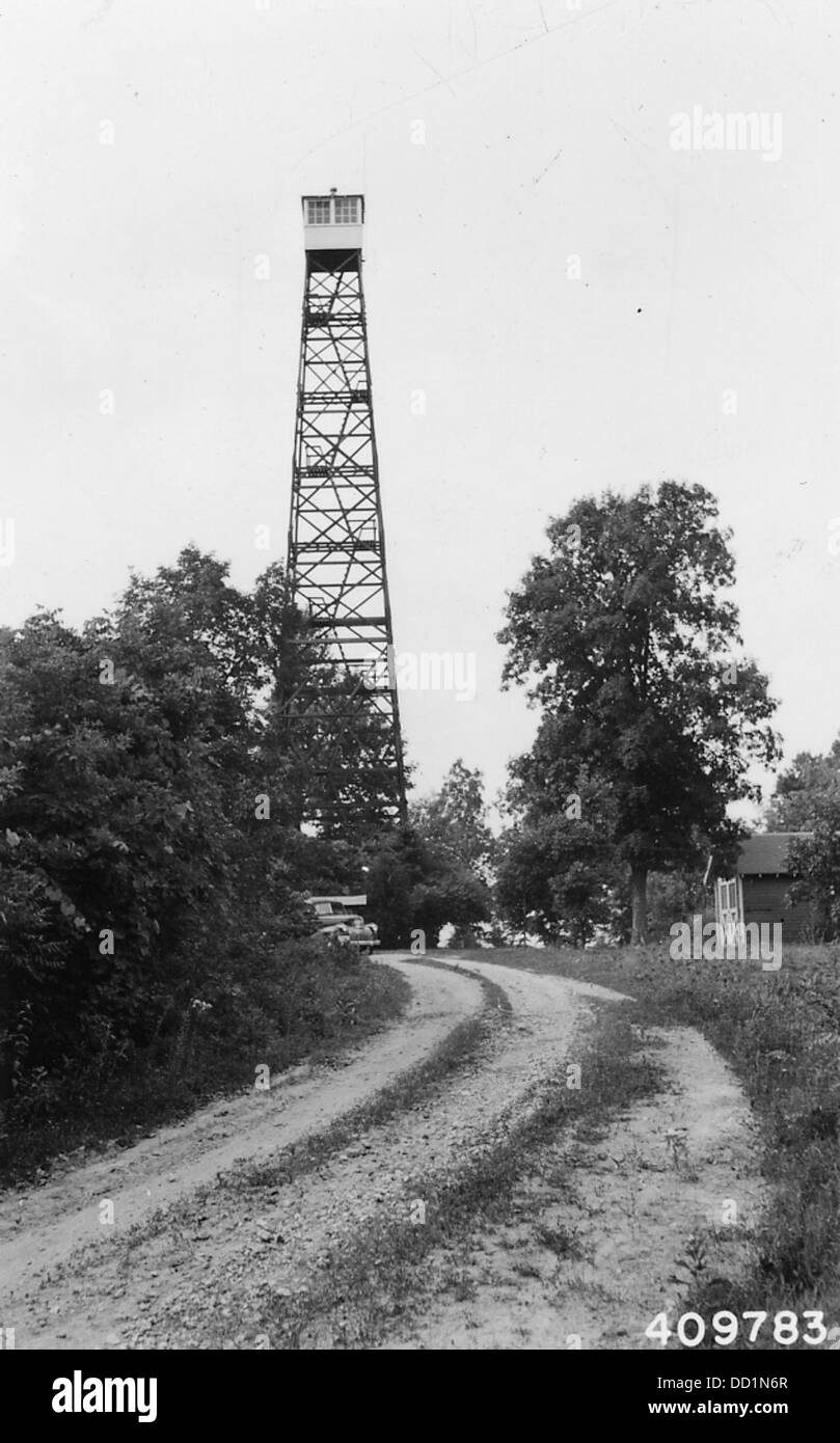 Base Hill Lookout Tower 2129065 Stock Photo Alamy
