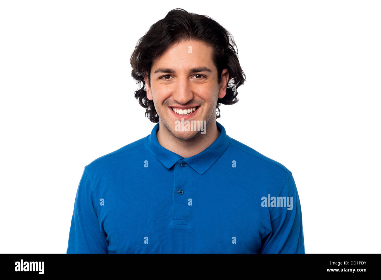 Portrait of smiling young casual man Stock Photo - Alamy