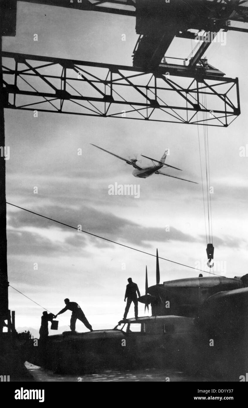The hangar of the Dornier Flugzeugwerke (Dornier Aircraft Manufacturer