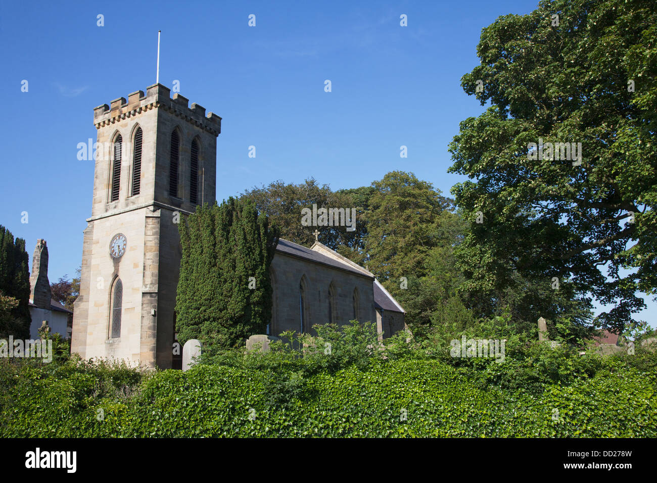 A Church Building; Rennington, Northumberland, England Stock Photo - Alamy