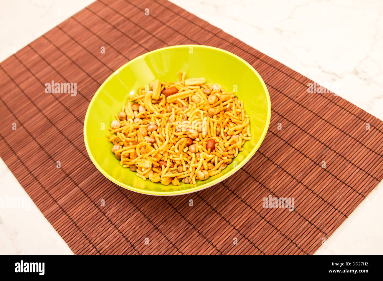 Snack Bombay Mix, a typical Indian snack Stock Photo Alamy