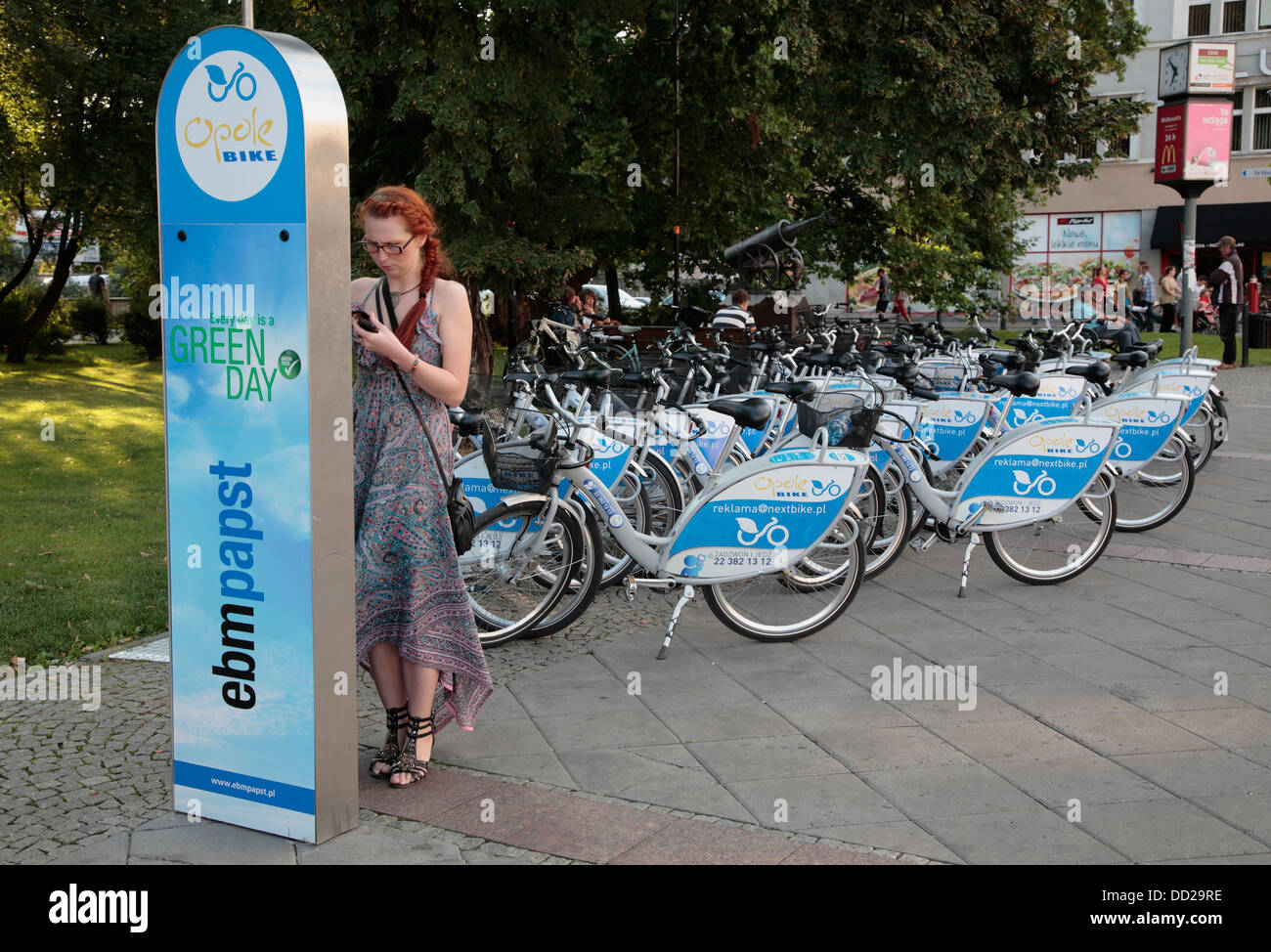 Bikes To Rent Opole Silesia Poland Stock Photo 59673250 Alamy
