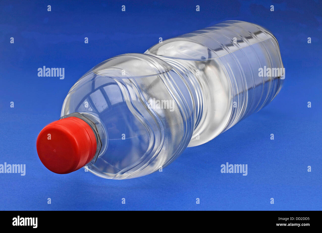 Plastic bottle of mineral water Stock Photo