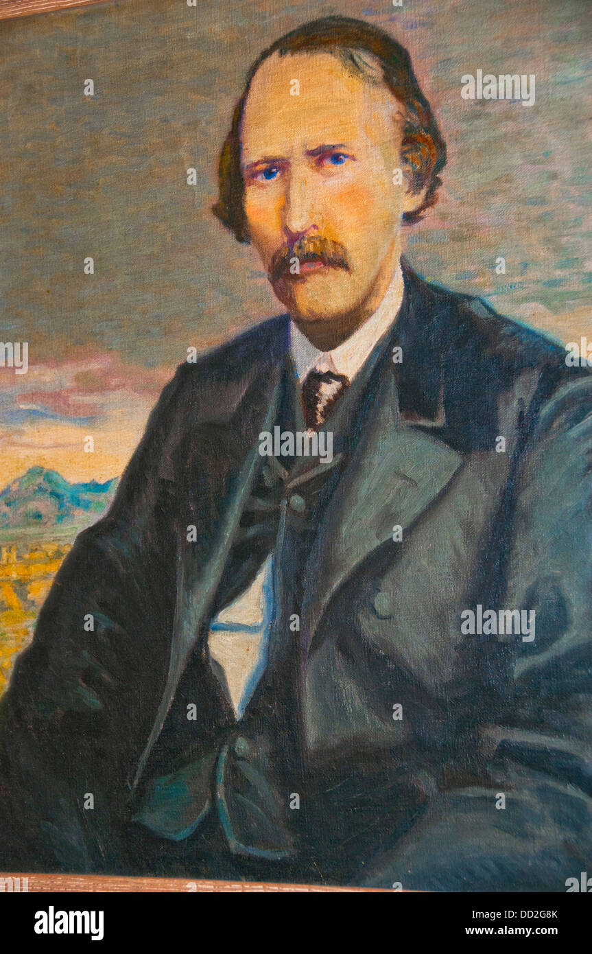 Kit Carson portrait painting Stock Photo Alamy