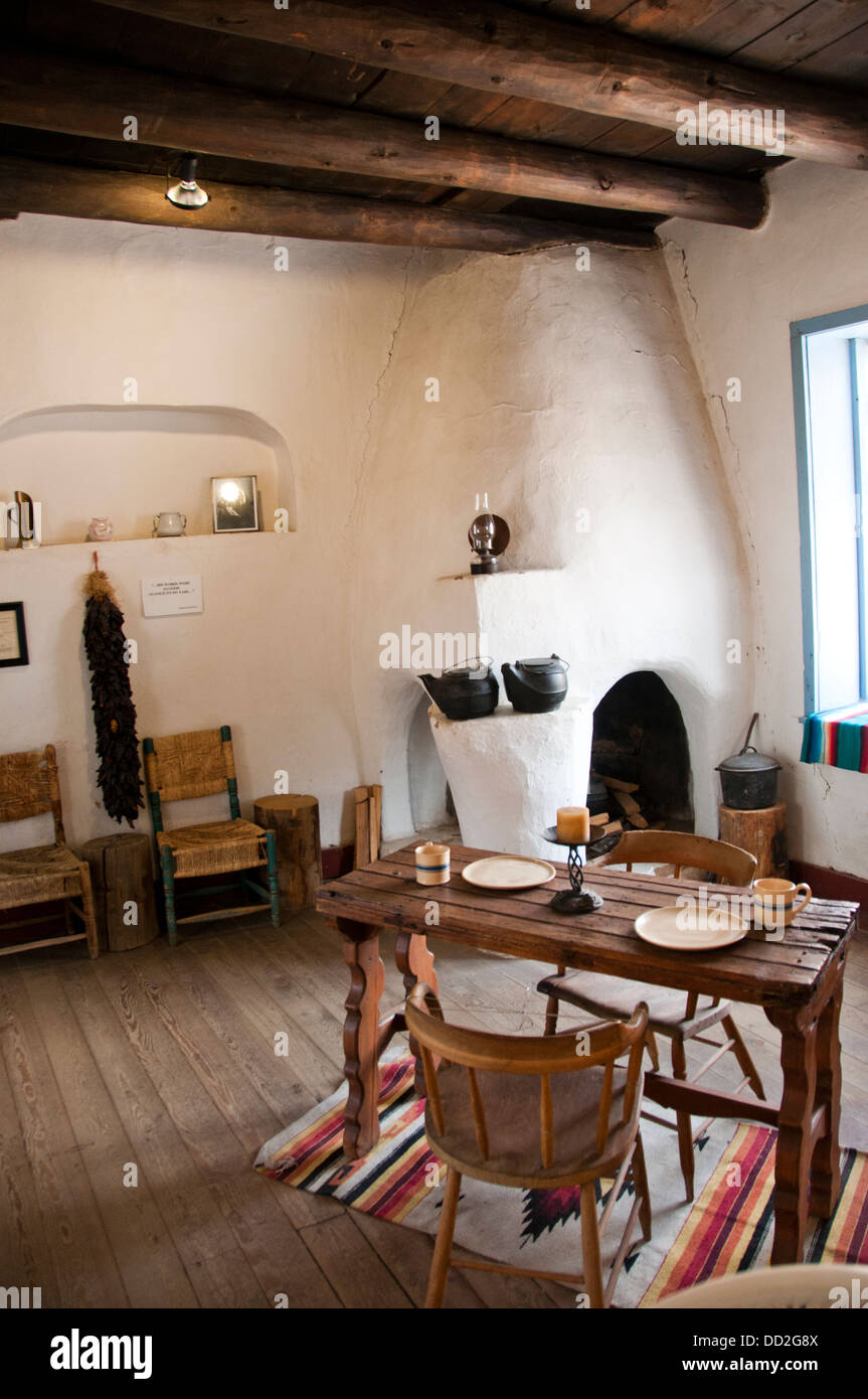 Kit Carson home interior Stock Photo Alamy