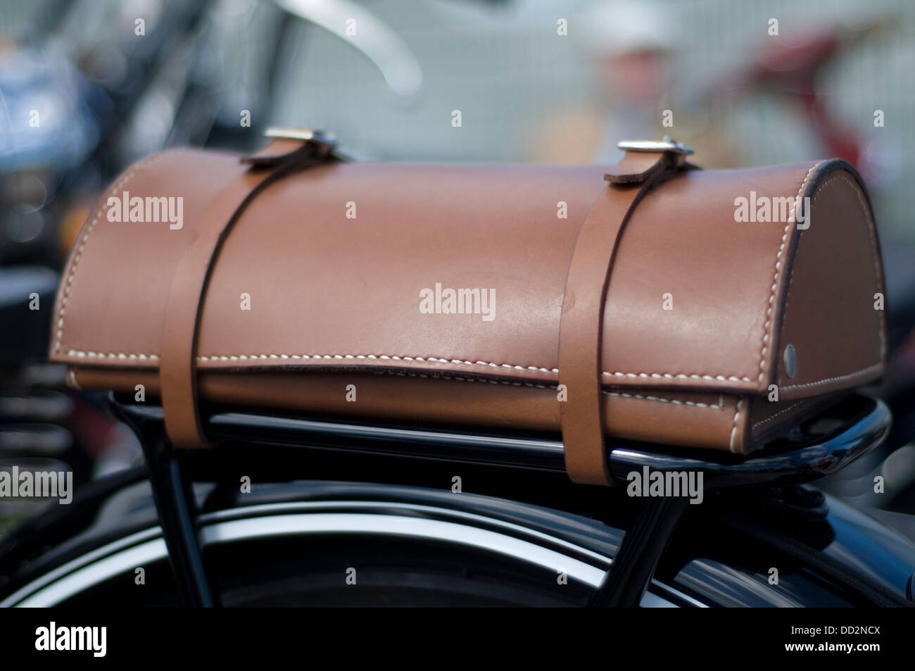 Leather motorcycle luggage hi-res stock photography and images - Alamy