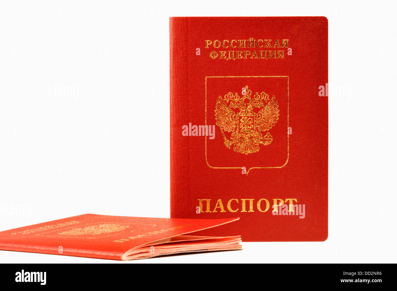 Заграничный паспорт на белом фоне
