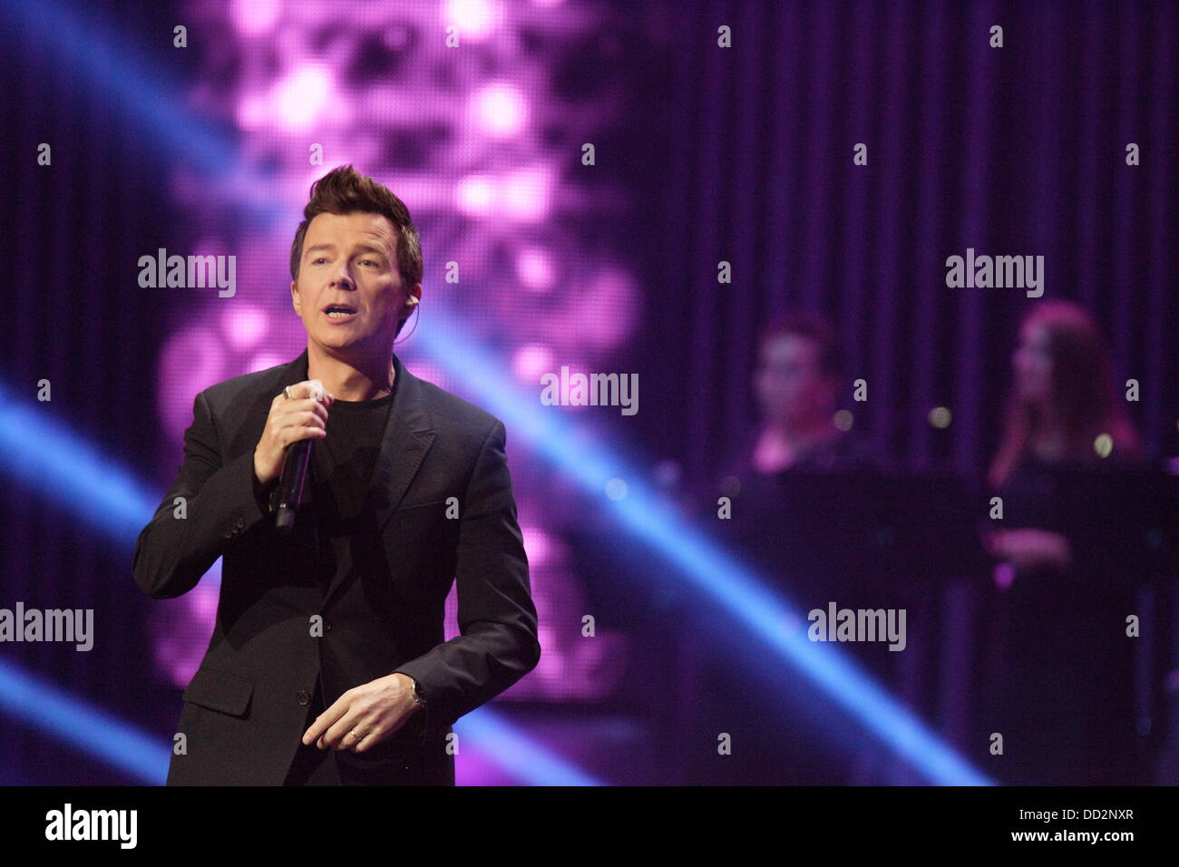Sopot, Poland 23rd, August Sopot Top of The Top festival in Forest Opera. Pictured:  Rick Astley performs live on the stage Credit:  Michal Fludra/Alamy Live News Stock Photo