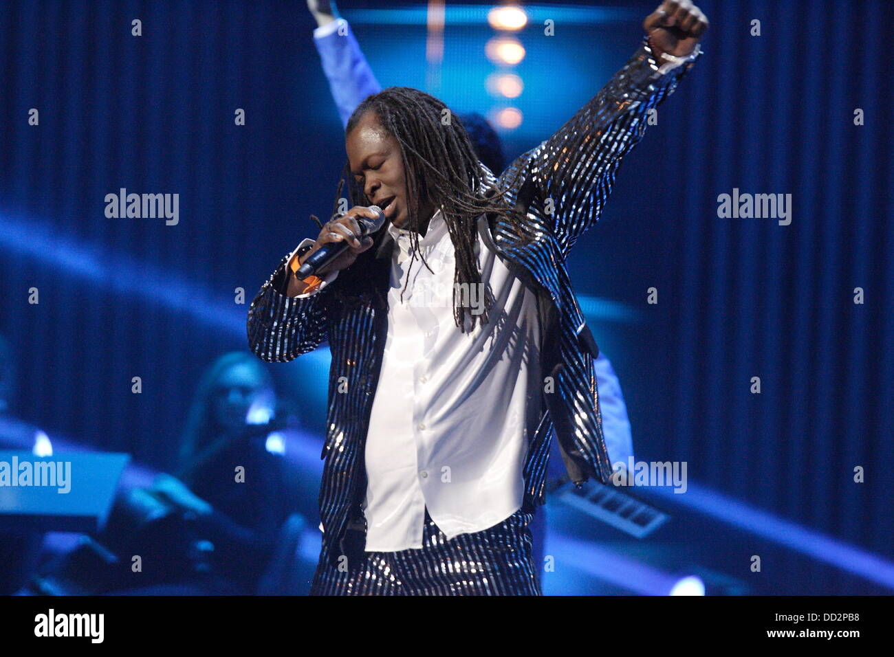 Sopot, Poland 23rd, August Sopot Top of The Top festival in Forest Opera. Pictured: Rui Carlos Ferreira performs live on the stage Credit:  Michal Fludra/Alamy Live News Stock Photo