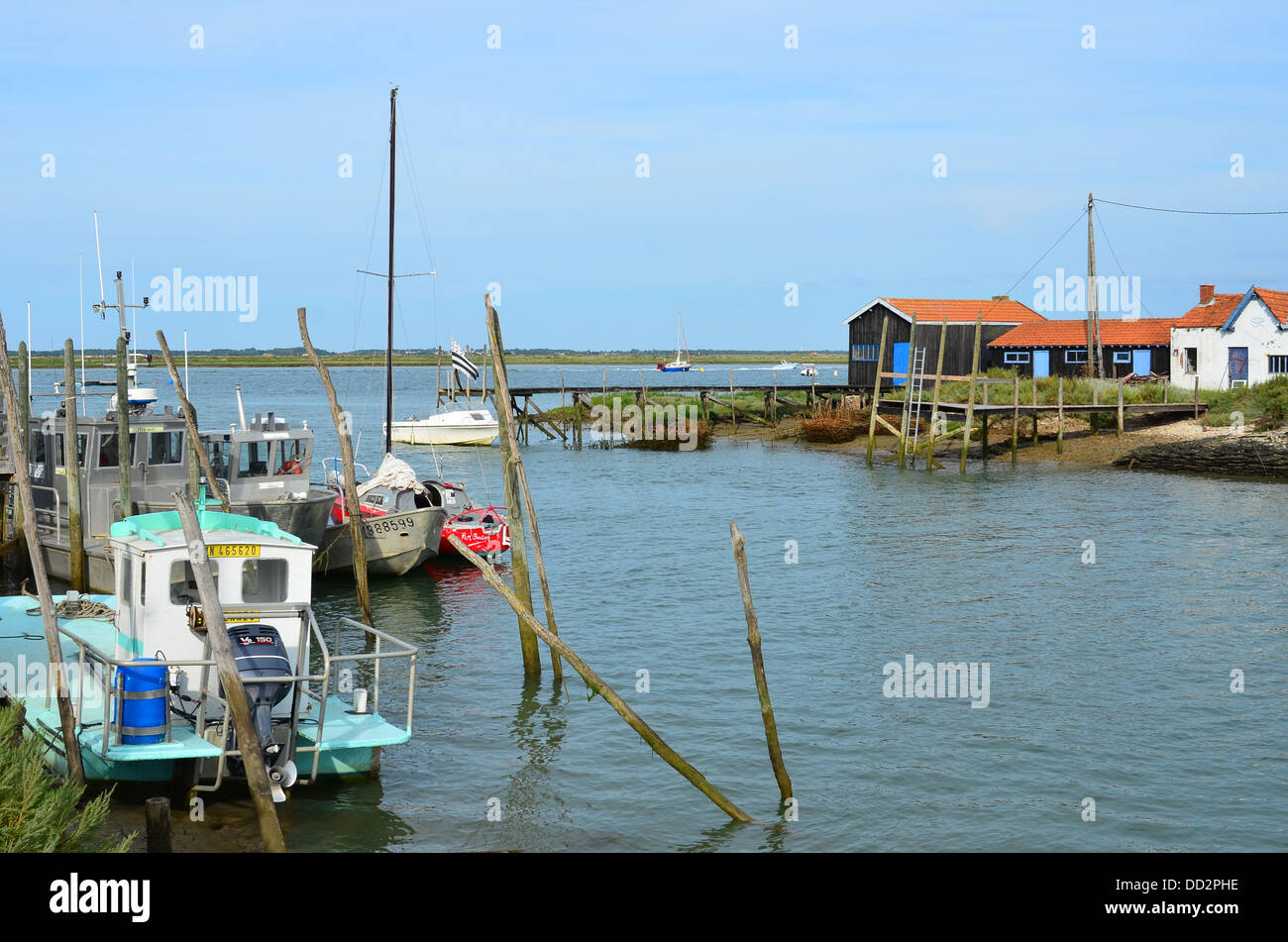 La Tremblade, site ostriecole, Oyster farming harbour, Charente
