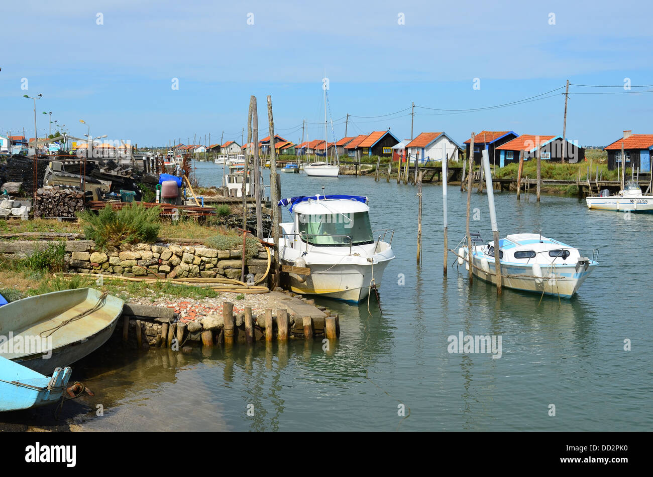 La Tremblade, site ostriecole, Oyster farming harbour, Charente
