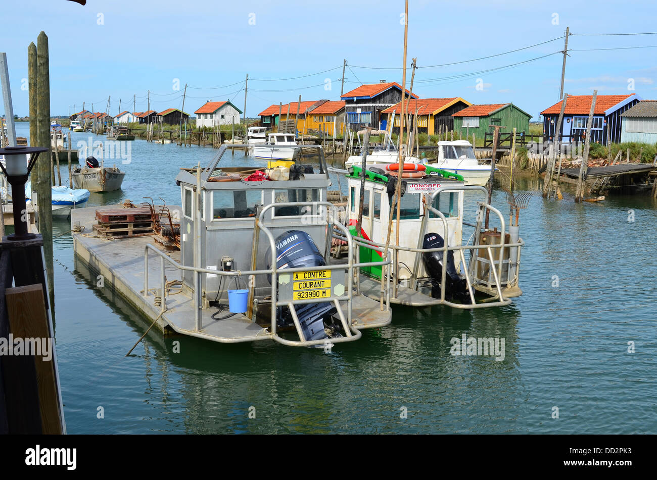 La Tremblade, site ostriecole, Oyster farming harbour, Charente