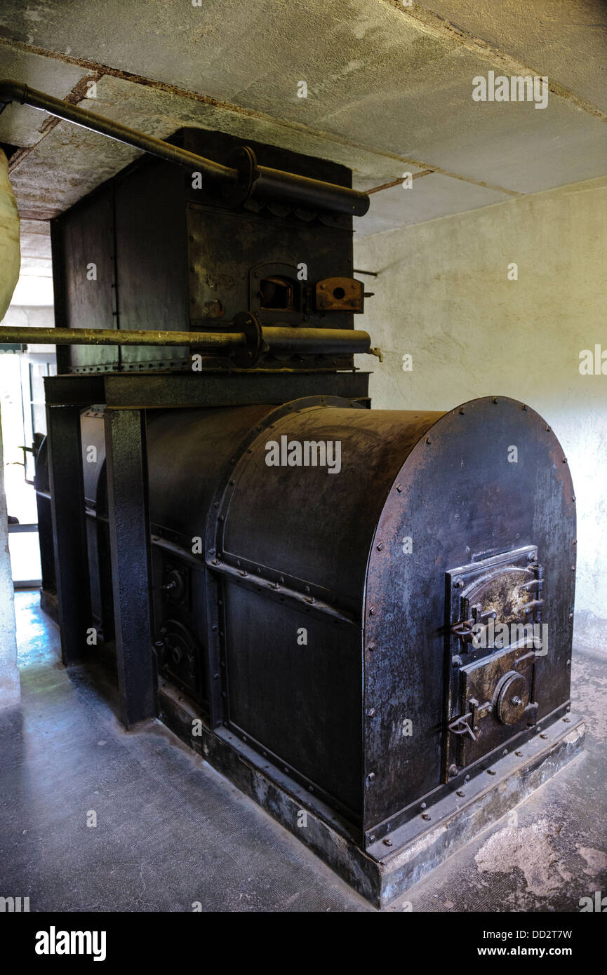 The crematorium at the Natzweiler-Struthof German concentration camp located in the Vosges Mountains Alsace France Stock Photo