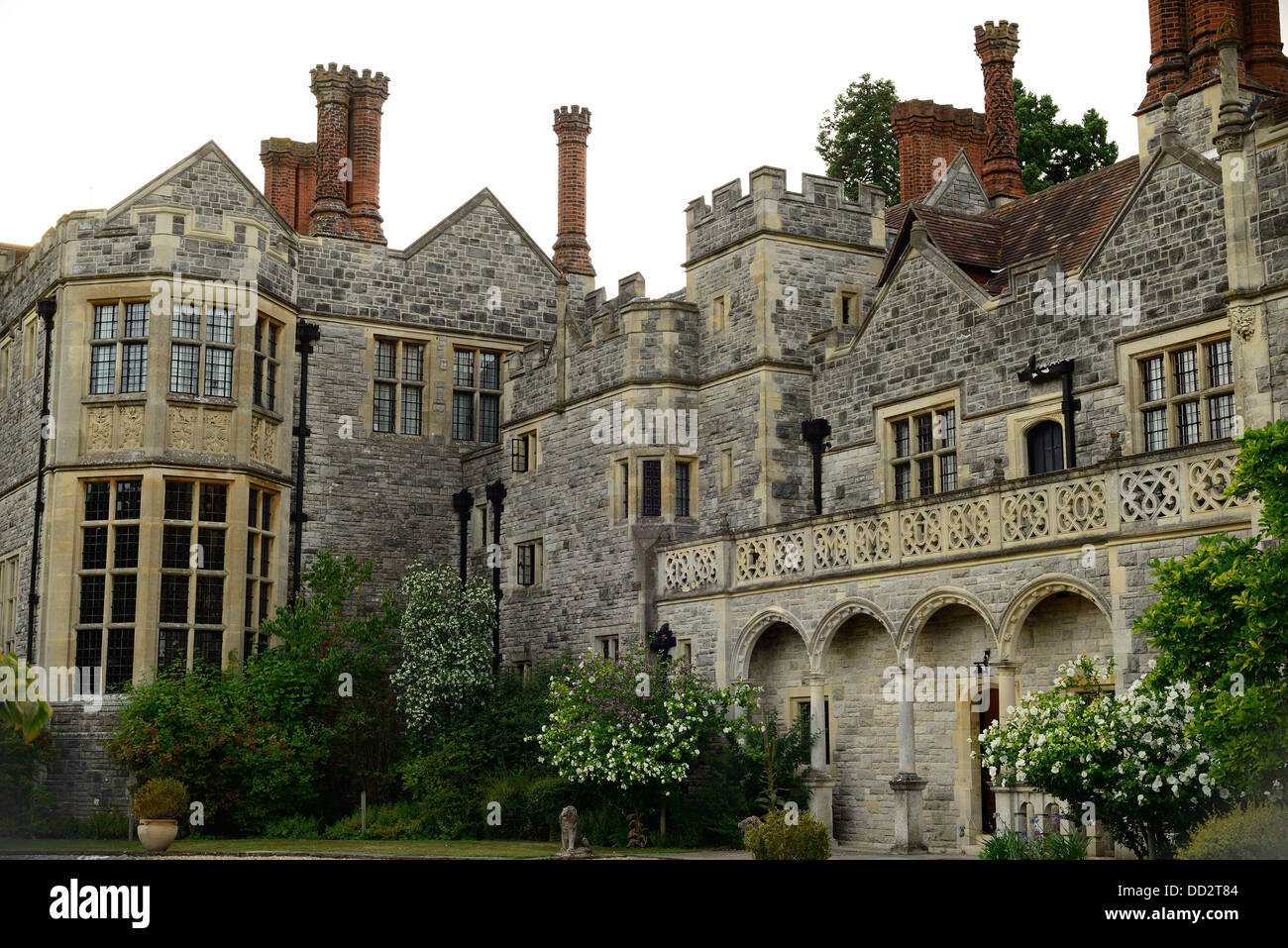 hotel manor house Rhinefield home stately historic accommodation fancy old history Stock Photo