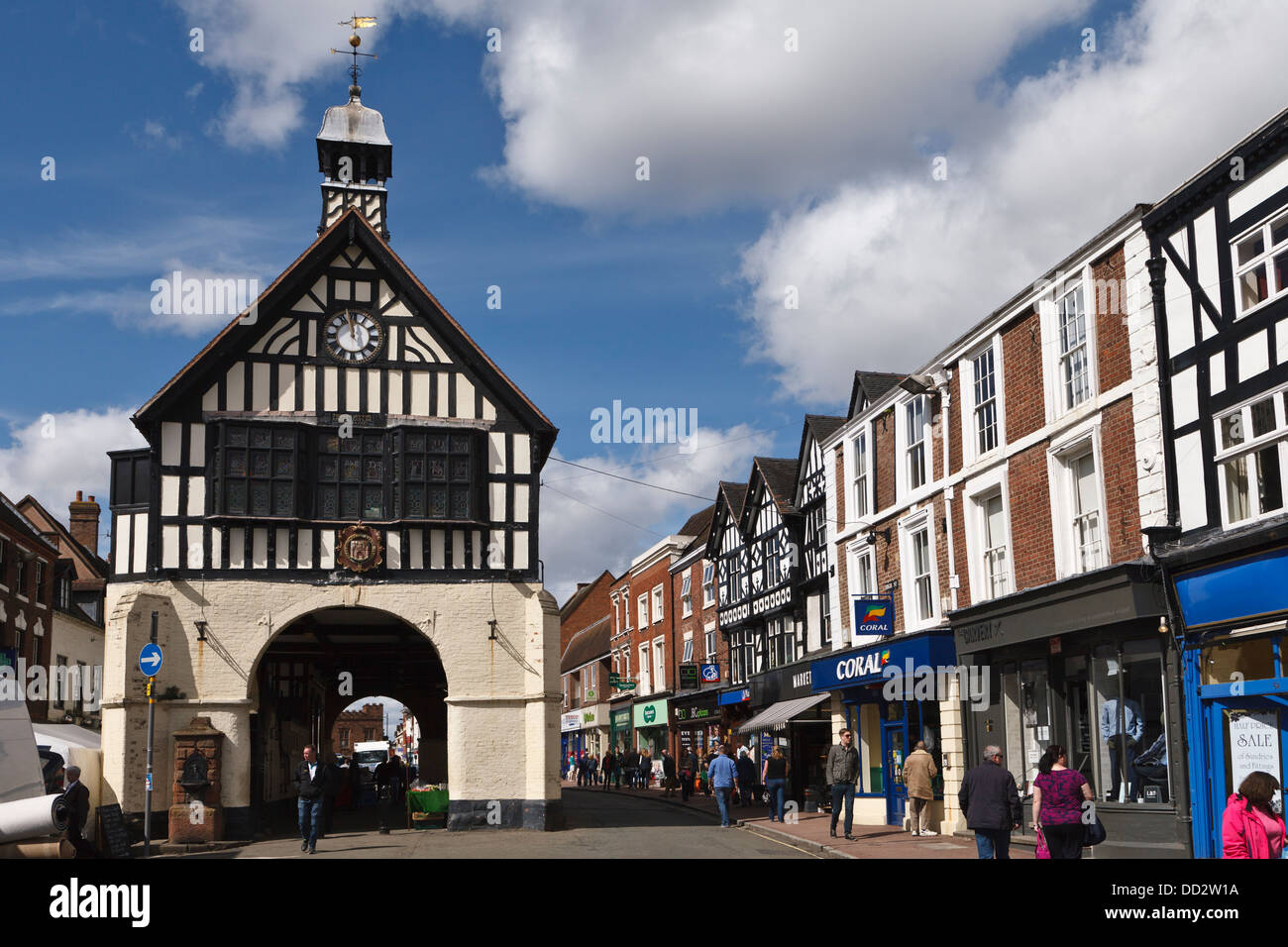 The Town Hall, High Street, Bridgnorth, Shropshire, England Stock Photo