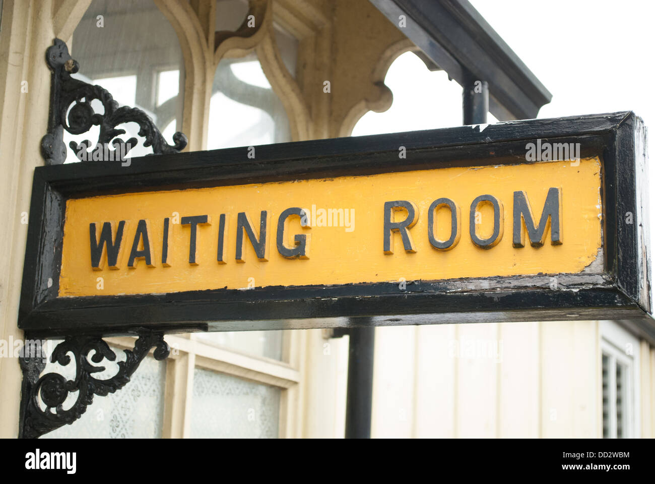 waiting room sign Stock Photo