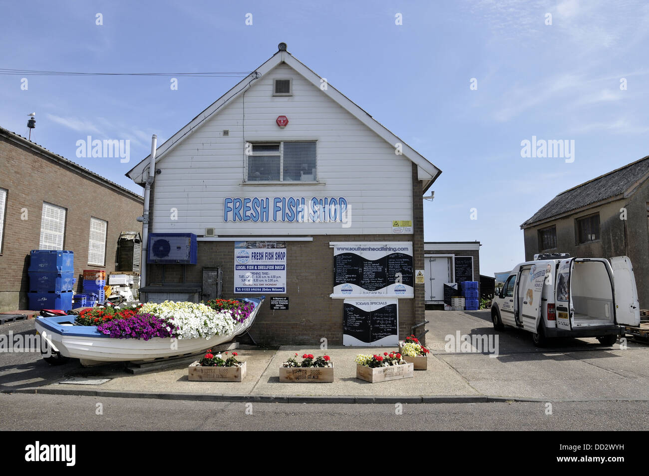 The Fresh Fish Shop at Fishermans Green, Eastbourne Stock Photo Alamy