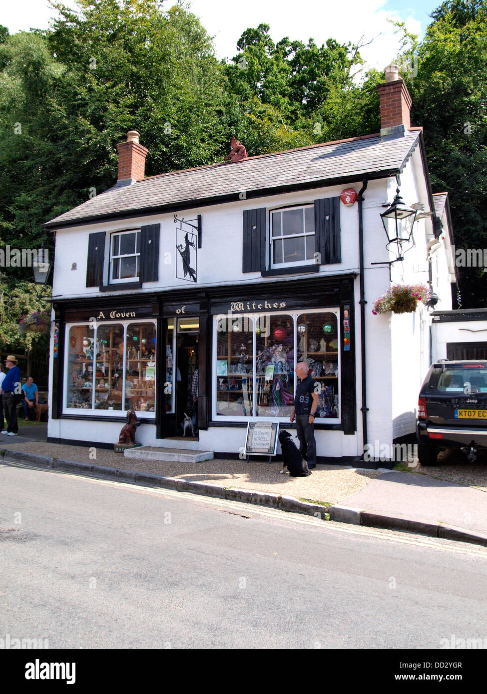 A Coven of Witches shop, Burley, New Forest, Hampshire, UK 2013 Stock Photo