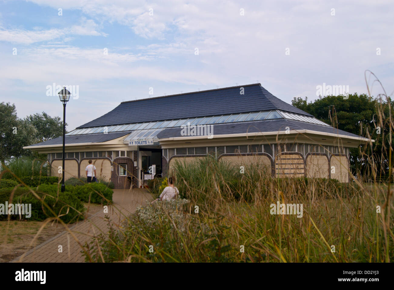 Posh Public conveniences, toilets, Frintonon Sea, Essex, England Stock