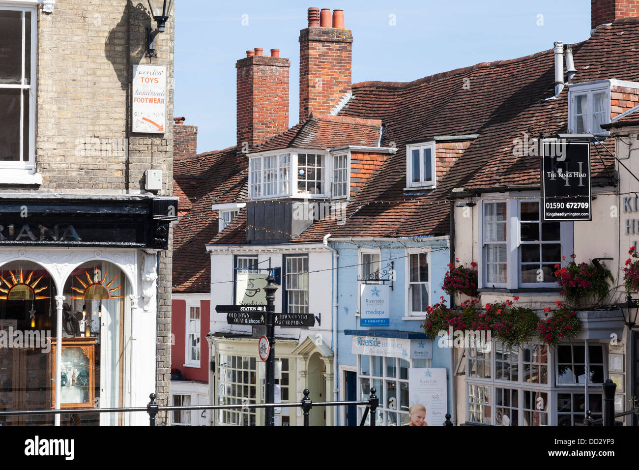 Quay Street,Lymington, Hampshire, England Stock Photo