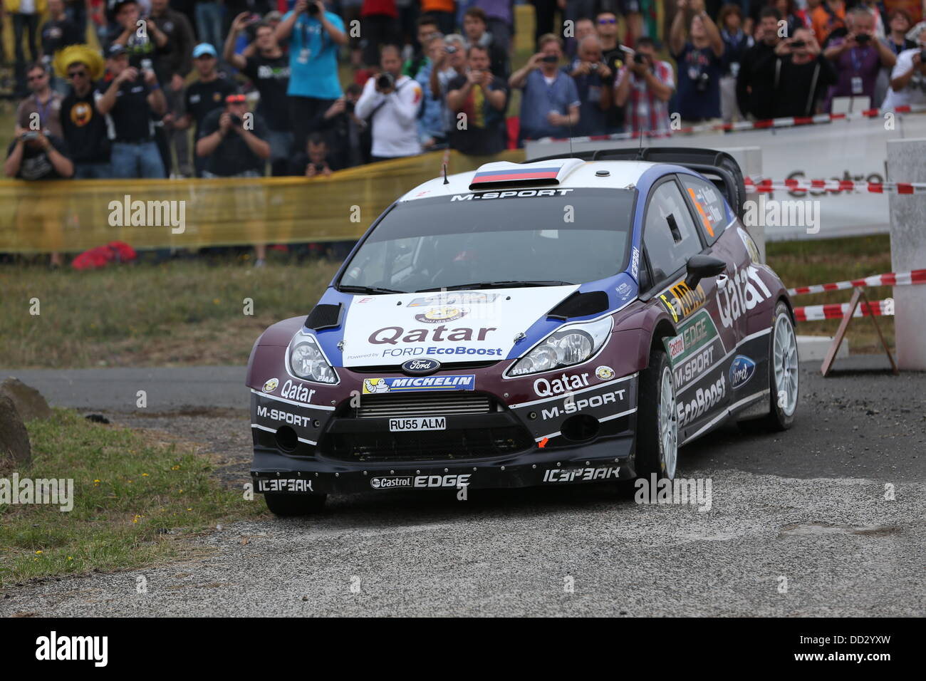 Baumholder, Germany. 24th Aug, 2013. Russian rally driver Evgeny ...