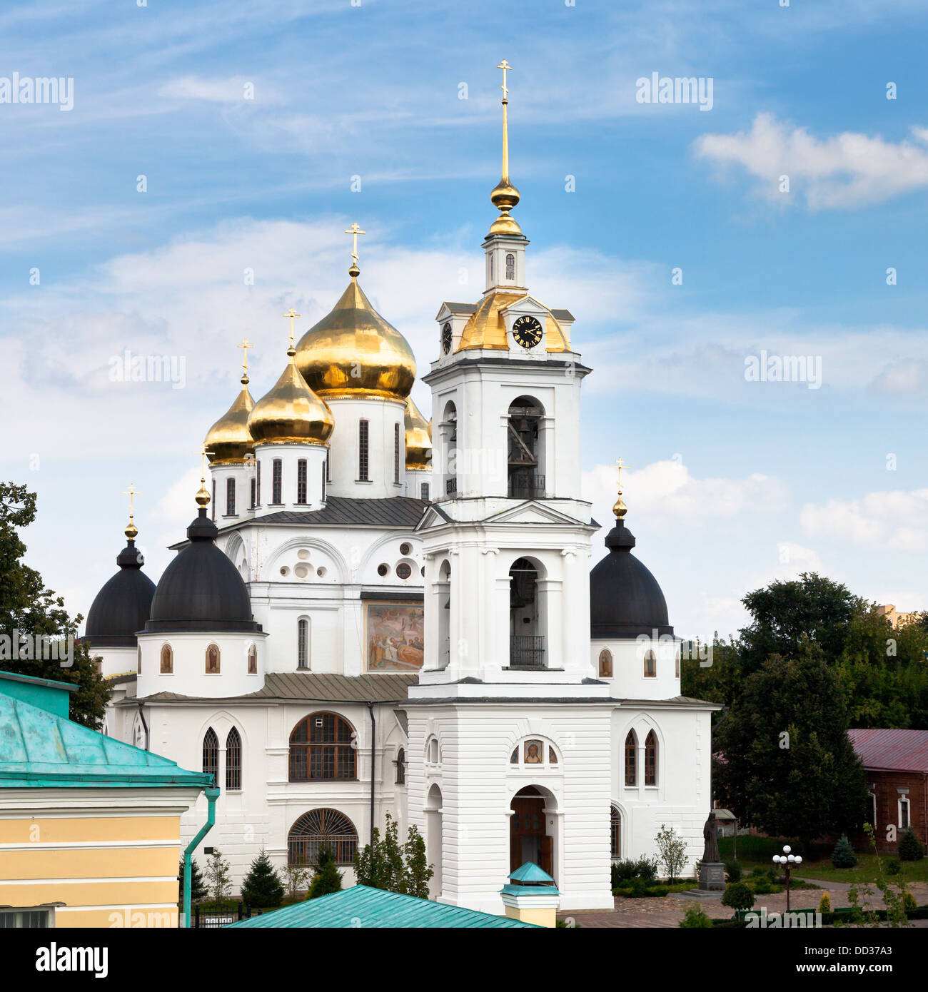 view of assumption cathedral of Dmitrov Kremlin, Russia Stock Photo