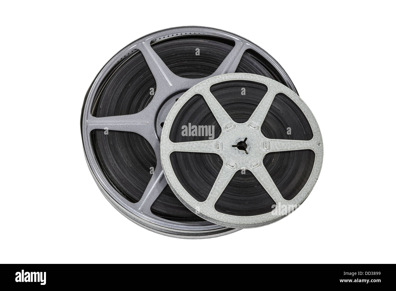 Vintage 8mm film reels isolated with clipping path Stock Photo - Alamy