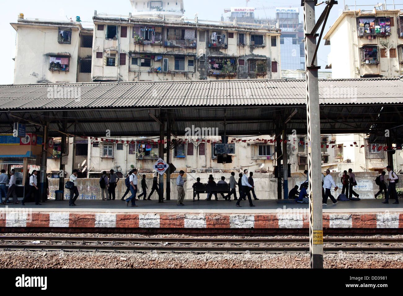 A train station in India Stock Photo Alamy