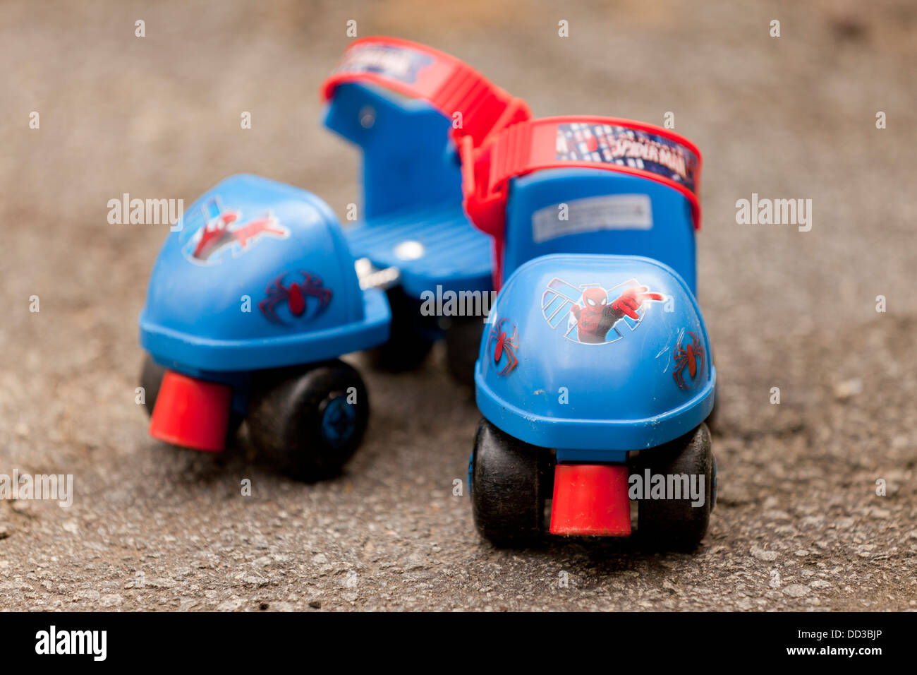 Child's training roller skates Stock Photo