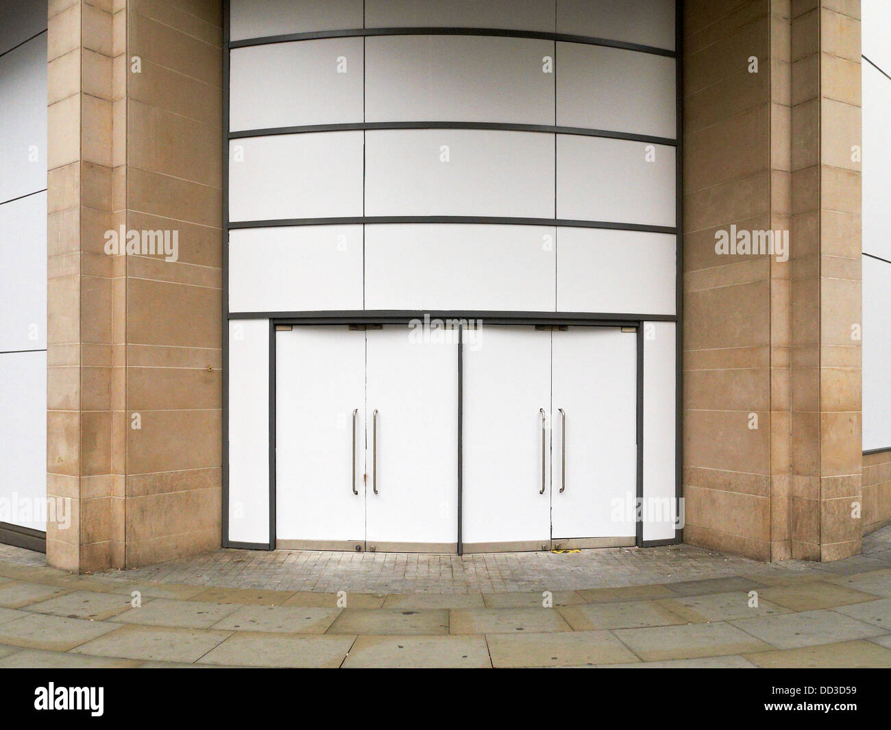 Closed Zara shop in New Cathedral Street in Manchester UK Stock Photo