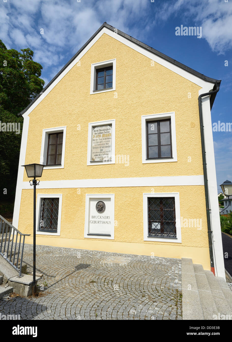 Birth House of composer Anton Bruckner, Ansfelden, Upper Austria, Europe Stock Photo