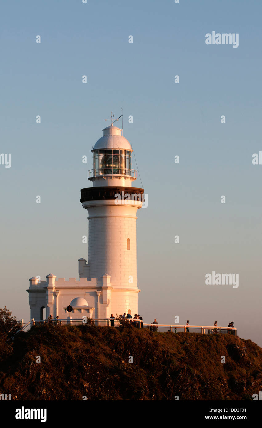 Byron Bay's historic lighthouse at sunrise Stock Photo Alamy